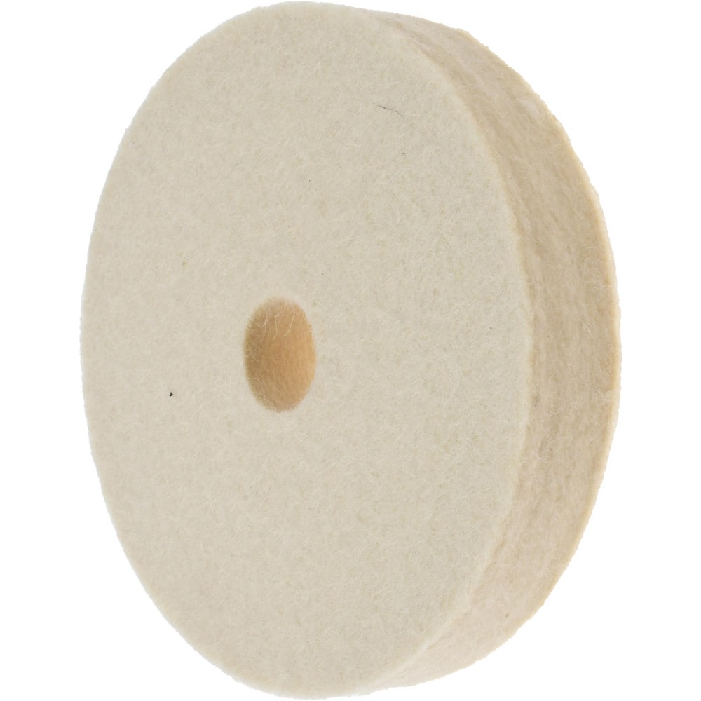 Unmounted Polishing Buffing Wheel: 3" Dia, 1/2" Thick, 1/2" Arbor Hole Dia