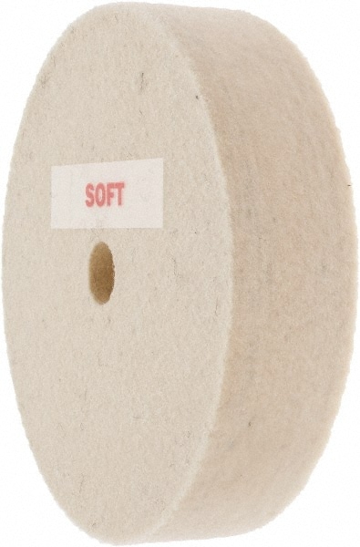 Value Collection 516011 Unmounted Polishing Wheel Buffing Wheel: 4" Dia, 1" Thick, 1/2" Arbor Hole Dia Image