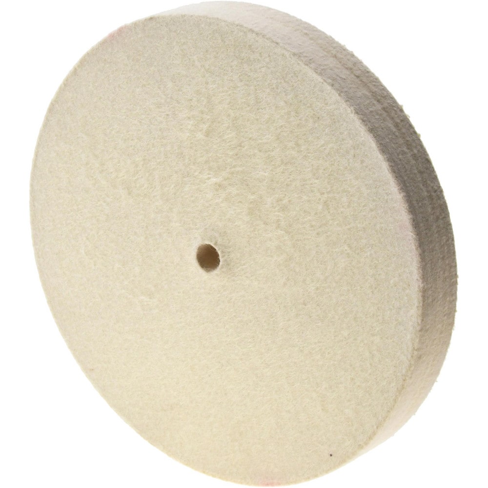 Unmounted Polishing Buffing Wheel: 8" Dia, 1" Thick, 1/2" Arbor Hole Dia