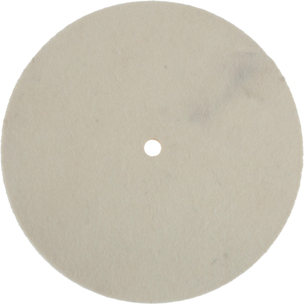 Unmounted Polishing Buffing Wheel: 8" Dia, 1/4" Thick, 1/2" Arbor Hole Dia