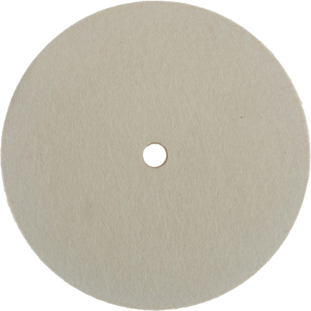 Unmounted Polishing Buffing Wheel: 6" Dia, 1" Thick, 1/2" Arbor Hole Dia