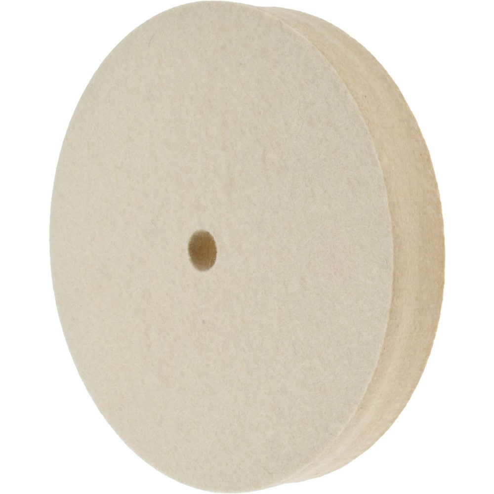 Unmounted Polishing Buffing Wheel: 6" Dia, 1" Thick, 1/2" Arbor Hole Dia