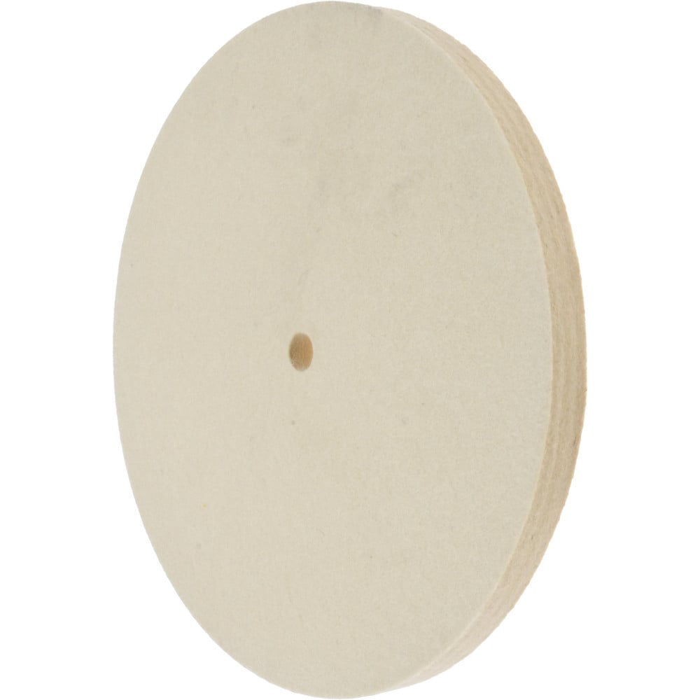 Unmounted Polishing Buffing Wheel: 8" Dia, 1/2" Thick, 1/2" Arbor Hole Dia