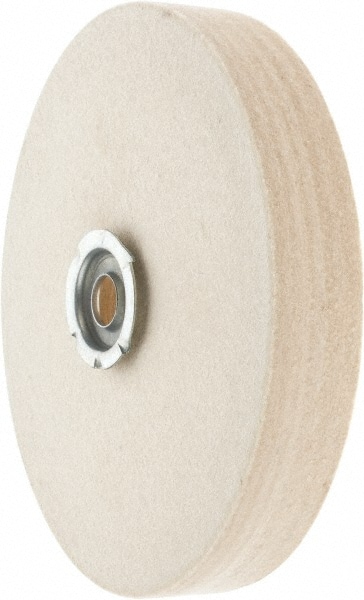 Value Collection 516088 Unmounted Polishing Wheel Buffing Wheel: 6" Dia, 1" Thick, 1" Arbor Hole Dia Image