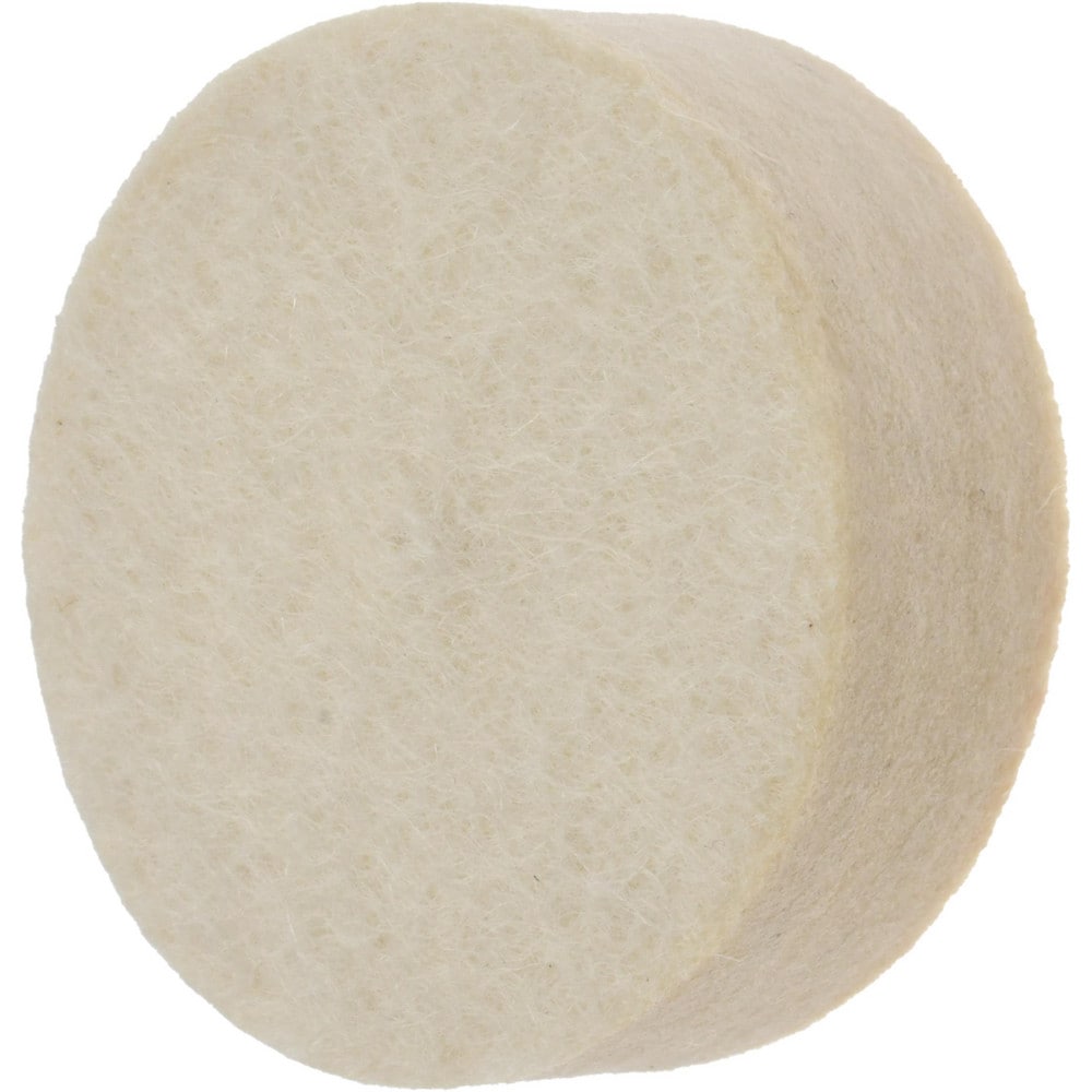 Unmounted Polishing Buffing Wheel: 1-1/2" Dia, 1/2" Thick, 1/2" Arbor Hole Dia