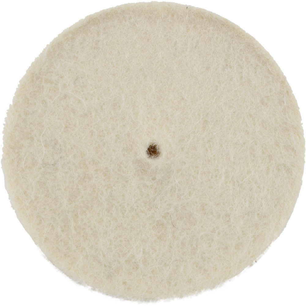 Unmounted Polishing Buffing Wheel: 1-1/2" Dia, 1/4" Thick, 1/4" Arbor Hole Dia