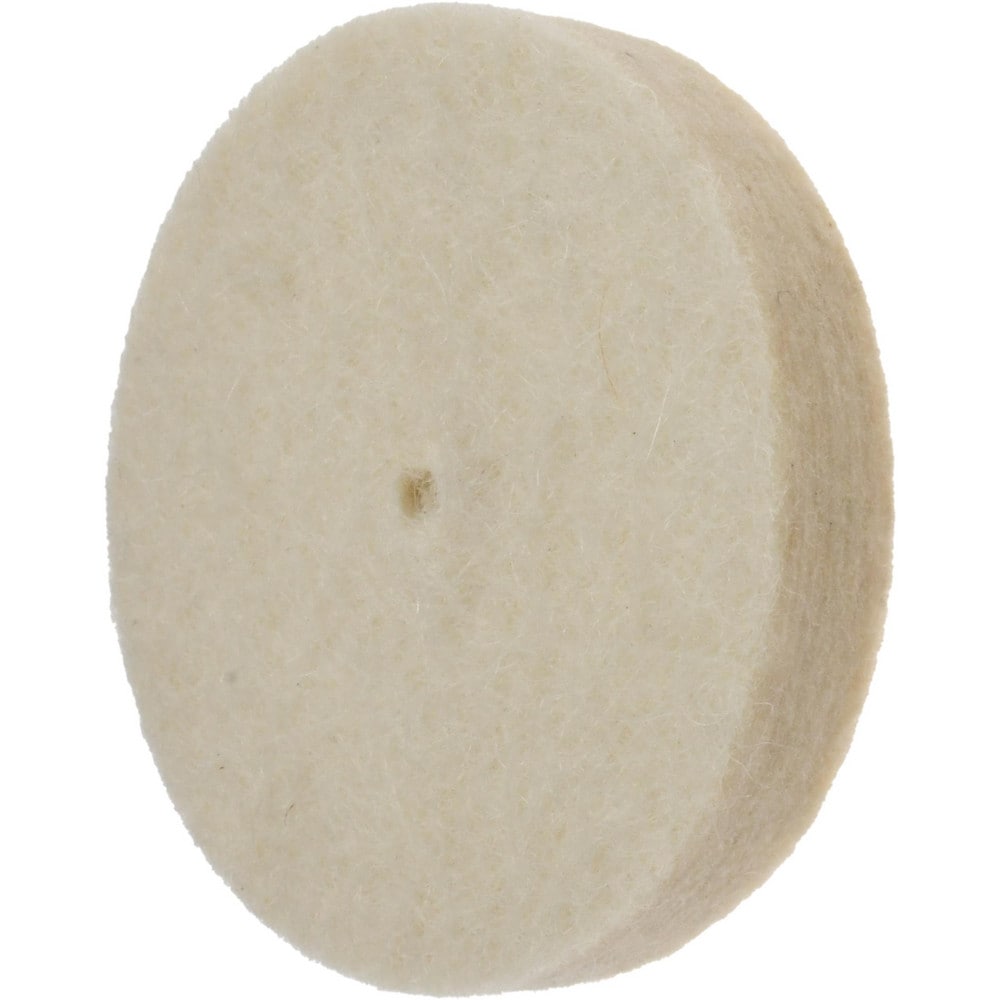 Unmounted Polishing Buffing Wheel: 1-1/2" Dia, 1/4" Thick, 1/4" Arbor Hole Dia