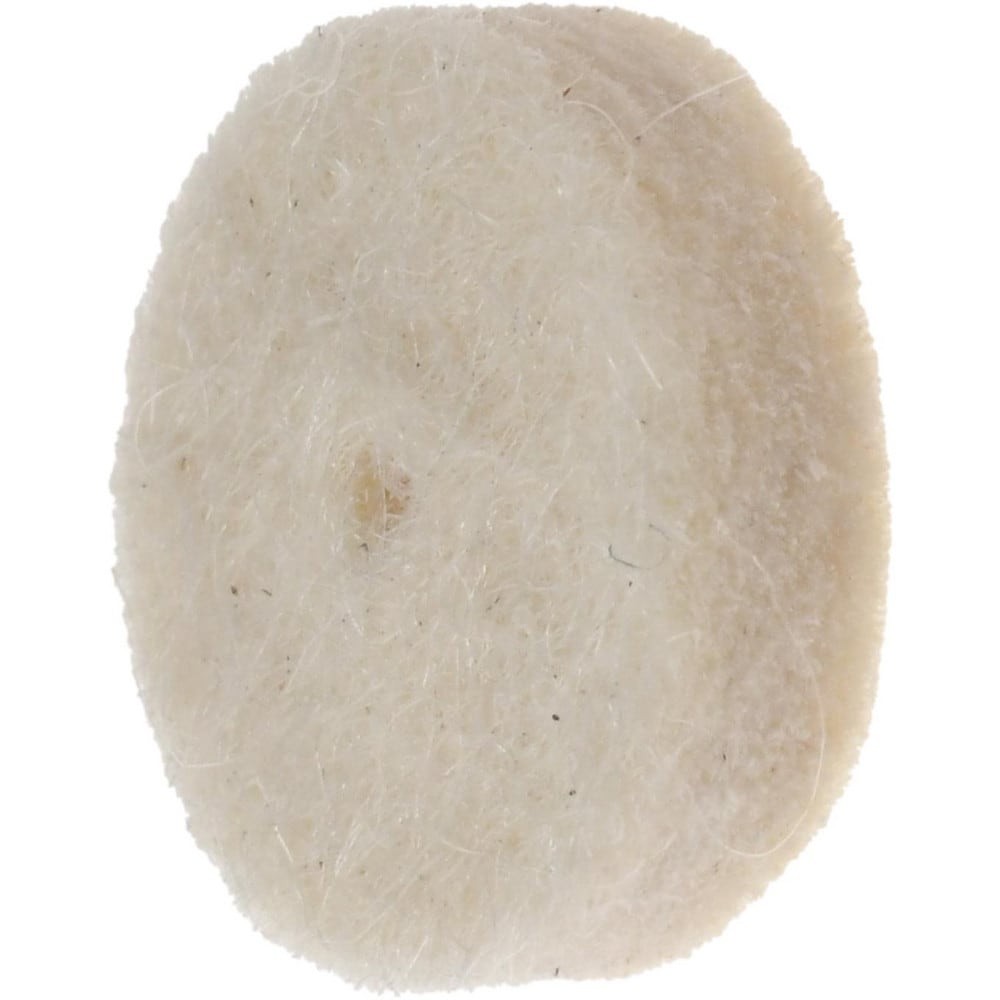 Unmounted Polishing Buffing Wheel: 1/2" Dia, 1/8" Thick, 1/8" Arbor Hole Dia