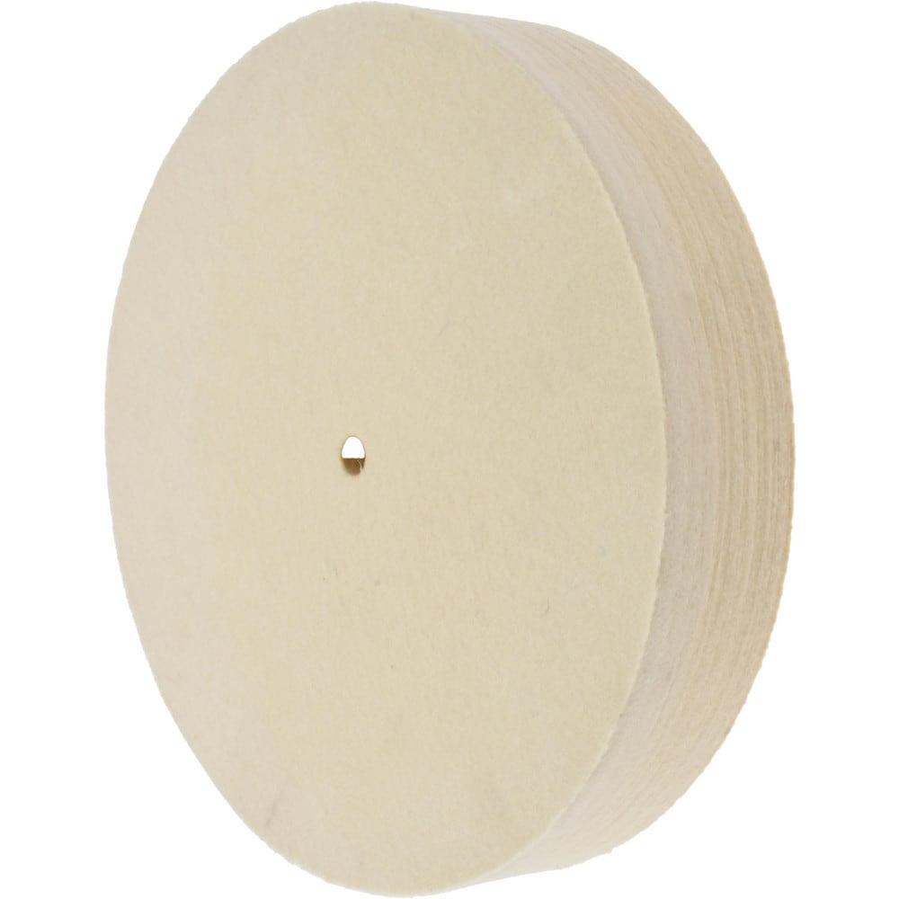 Unmounted Polishing Buffing Wheel: 10" Dia, 2" Thick, 1/2" Arbor Hole Dia
