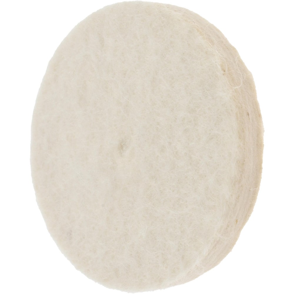 Unmounted Polishing Buffing Wheel: 1-1/2" Dia, 1/4" Thick, 1/4" Arbor Hole Dia