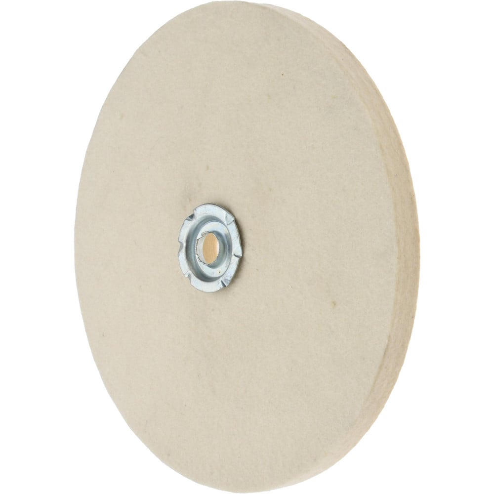 Unmounted Polishing Buffing Wheel: 8" Dia, 1/2" Thick, 1" Arbor Hole Dia