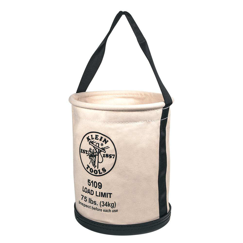 Klein Tools Tool Bag: 0 Pocket, 12" Wide, 12" Deep, 15" High - Canvas | Part #5109