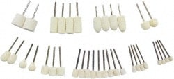 Value Collection 516203 36 Piece, 1/8" Shank Diam, Wool Felt Bob Set Image