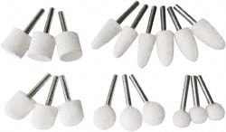 Value Collection 516199 18 Piece, 1/4" Shank Diam, Wool Felt Bob Set Image