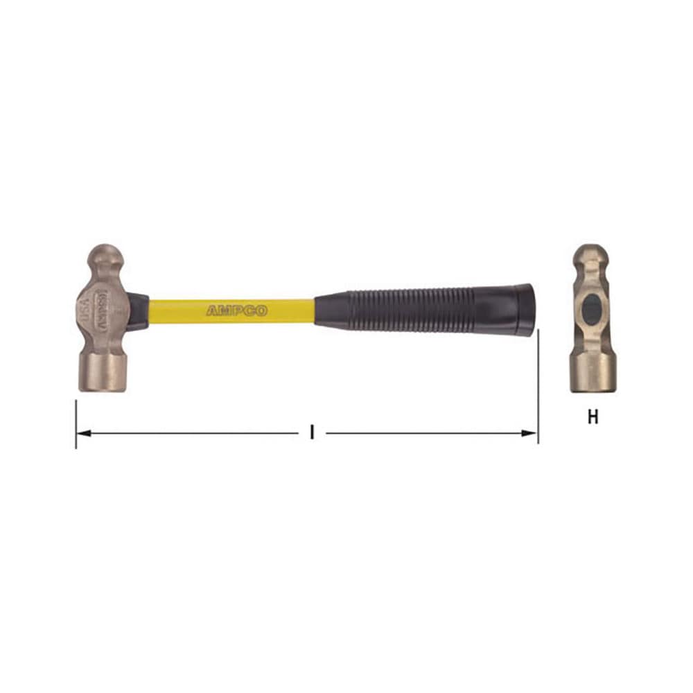 Paramount - 1 Lb Head Ball Pein Hammer - 40973562 - MSC Industrial