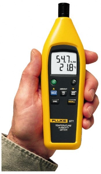 Fluke FLUKE-971 Thermometer/Hygrometers & Barometers; Minimum Relative Humidity (%): 5 ; Probe Type: Wireless Sensor ; Maximum Relative Humidity (%): 95.00 ; Minimum Temperature (C): -20 ; Minimum Temperature (F): -4 
