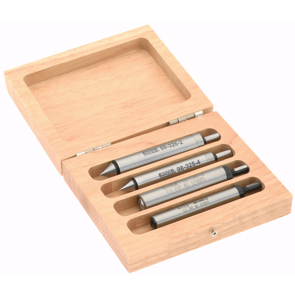 thumbnail image 2 of 5-Piece Edge Finder Set – Hardened Tool Steel, Imperial Standard, With Wooden Box (USA Fulfilled) 2 of 5
