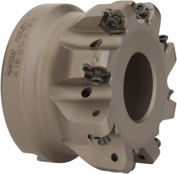 Iscar 3106236 2.127" Cut Diam, 1" Arbor Hole, 0.08" Max Depth of Cut, 30° Indexable Chamfer & Angle Face Mill Image