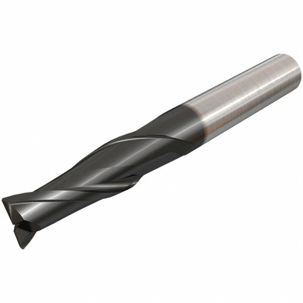 Iscar Corner Chamfer End Mill 0.1880" Dia, 3/8" LOC, 2 Flute, 0.0060