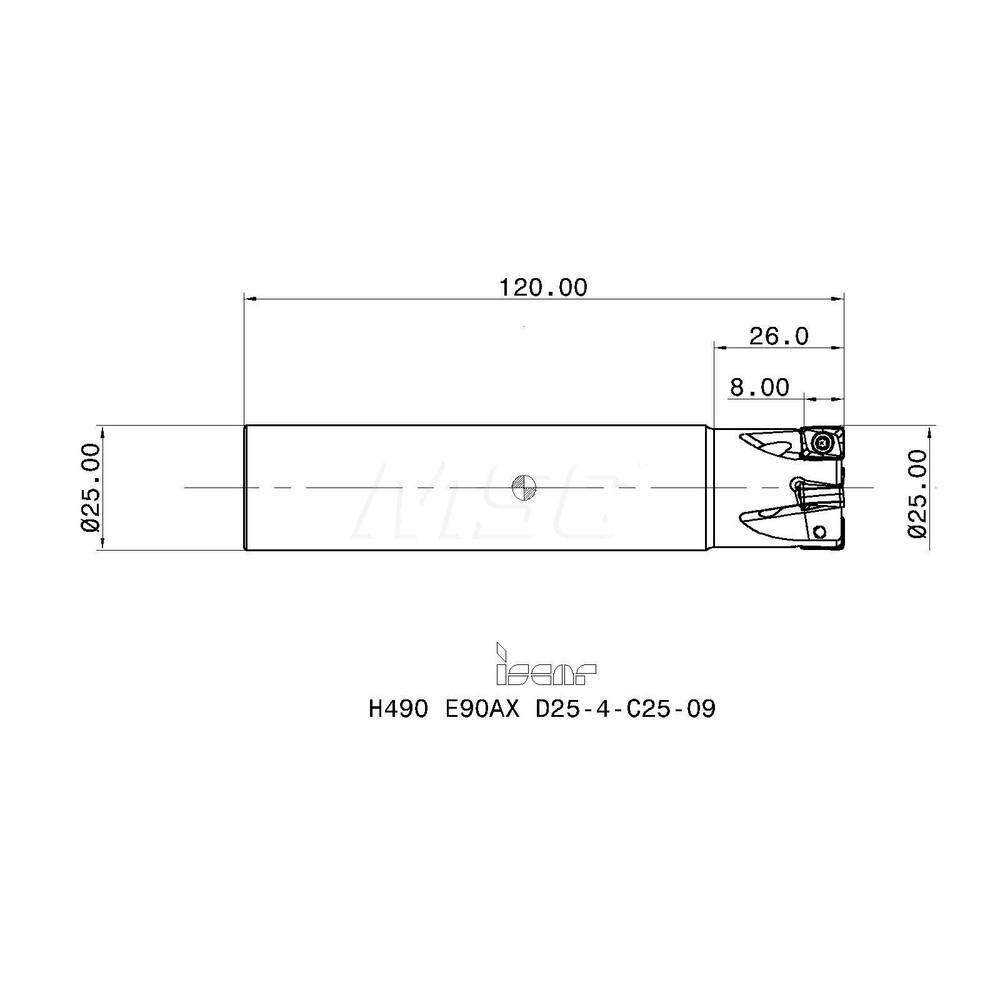 Iscar - Indexable Square-Shoulder End Mill Iscar - Indexable Square-Shoulder End Mill