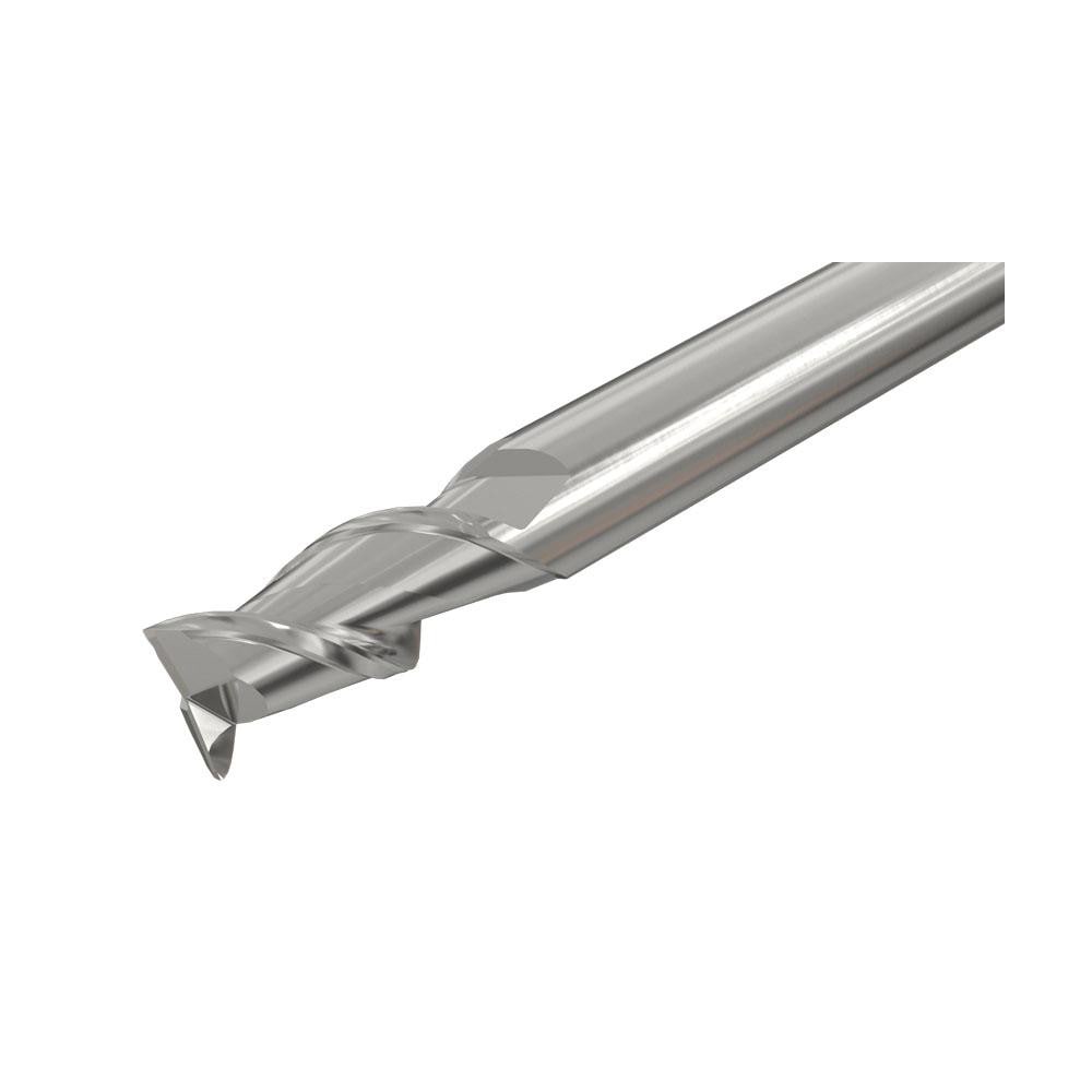 Iscar 5621972 Square End Mill: 1/4 Dia, 1/2 LOC, 1/4 Shank Dia, 2-1/2 OAL, 2 Flutes, Solid Carbide Image