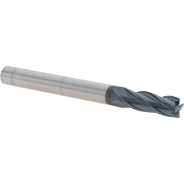 Iscar 5620904 Square End Mill: 1/4 Dia, 5/8 LOC, 1/4 Shank Dia, 2-1/2 OAL, 4 Flutes, Solid Carbide Image