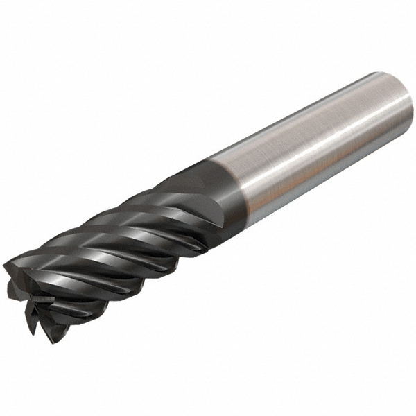 Iscar 5621003 Square End Mill: 3/4 Dia, 1-1/2 LOC, 3/4 Shank Dia, 4 OAL, 6 Flutes, Solid Carbide Image