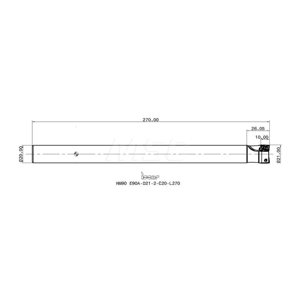 Iscar Indexable Square Shoulder End Mill Hm E Ad C L Mm Cut Dia Mm Max Depth