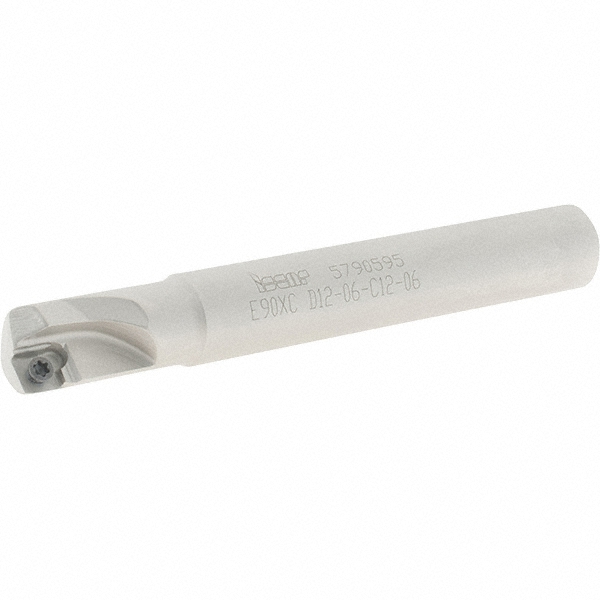 Iscar 3110564 12mm Cut Diam, 5.8mm Max Depth, 12mm Shank Diam, Cylindrical Shank, 90mm OAL, Indexable Square-Shoulder End Mill Image