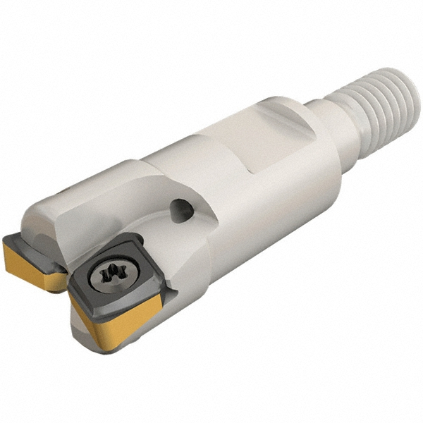 TorMill | Iscar 20mm Cut Diam, 4mm Max Depth, M10 Modular Connection Shank, 30mm OAL, Indexable Square-Shoulder End Mill - E90CN-M Toolholder, Uses