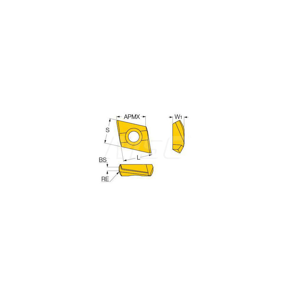 Iscar T290LNMT100405TR IC830 Carbide Milling Insert – TiAlN/TiN Finish – Made In Israel (1 Insert)