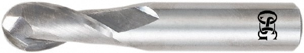 OSG 402-4062-BN11 Ball End Mill: 0.4063" Dia, 1" LOC, 2 Flute, Solid Carbide Image