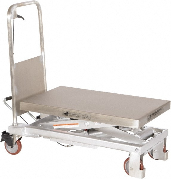 Vestil - Mobile Hand Lift Table: 1,000 lb Capacity, 19-3/4