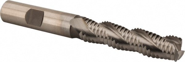 Hertel 91192179 Square End Mill: 1/2 Dia, 2 LOC, 1/2 Shank Dia, 4 OAL, 3 Flutes, Cobalt Image