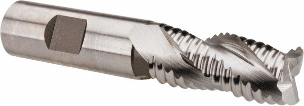 Hertel 91192211 Square End Mill: 3/4 Dia, 1-5/8 LOC, 3/4 Shank Dia, 3-7/8 OAL, 3 Flutes, Cobalt Image