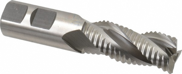 Hertel 91192260 Square End Mill: 7/8 Dia, 1-7/8 LOC, 7/8 Shank Dia, 4-1/8 OAL, 3 Flutes, Cobalt Image