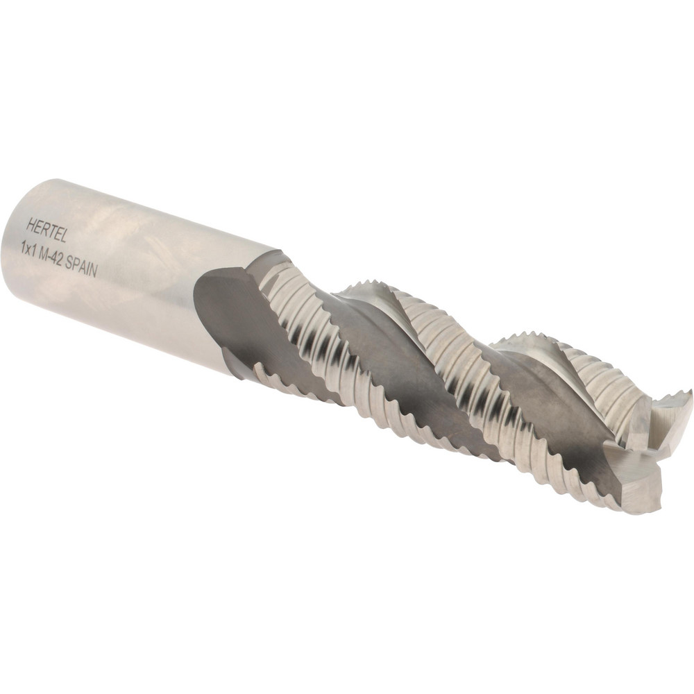 Hertel 91192294 Square End Mill: 1 Dia, 3 LOC, 1 Shank Dia, 5-1/2 OAL, 3 Flutes, Cobalt Image
