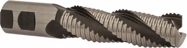Hertel 91192351 Square End Mill: 1-1/4 Dia, 4 LOC, 1-1/4 Shank Dia, 6-1/2 OAL, 3 Flutes, Cobalt Image