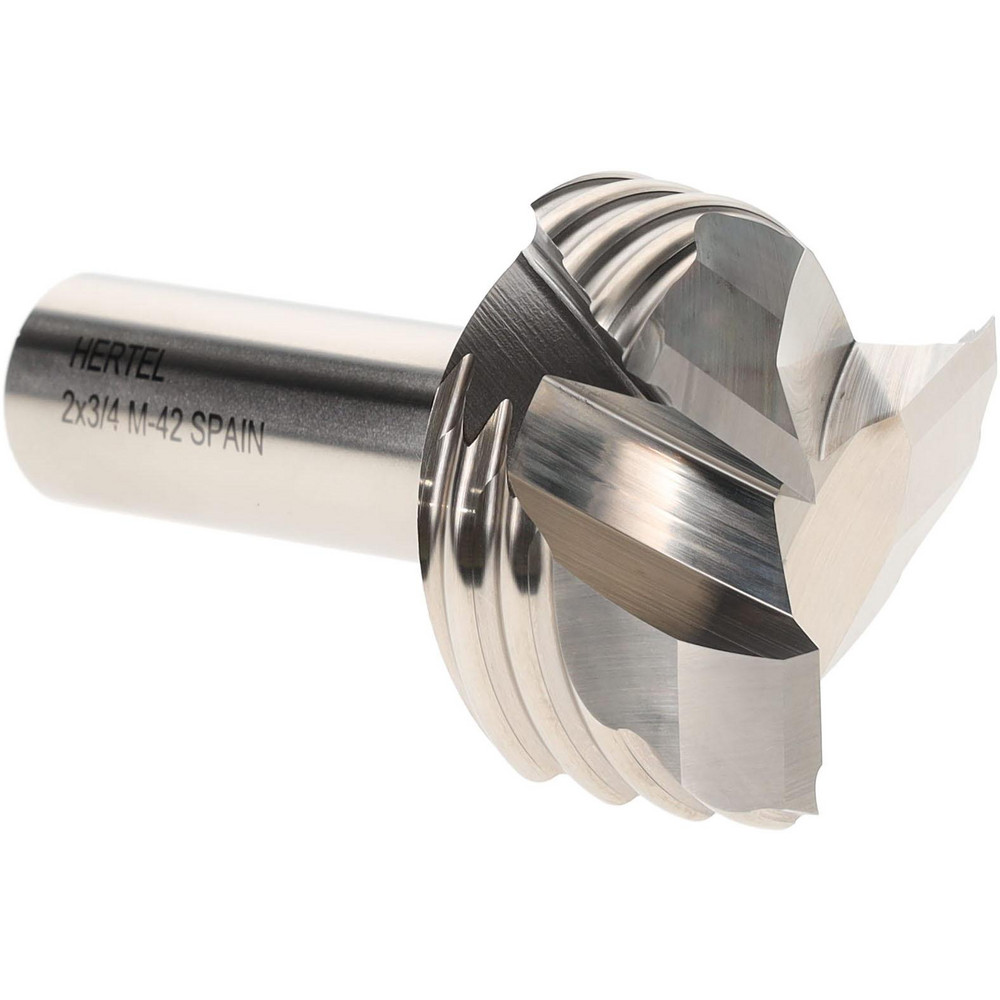 Hertel 91192443 Square End Mill: 2" Dia, 3 Flutes, 3/4" LOC, Cobalt, 37 &deg; Helix Image