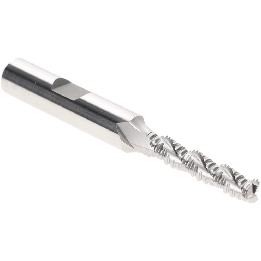 Hertel 91192526 Square End Mill: 1/4" Dia, 3 Flutes, 1-1/8" LOC, Cobalt, 37 ° Helix Image