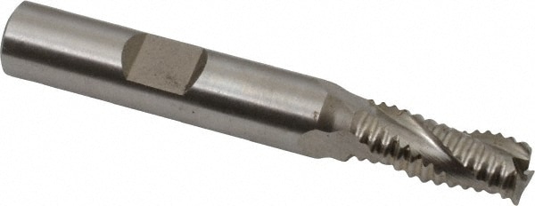 Hertel 91192625 Square End Mill: 5/16 Dia, 3/4 LOC, 3/8 Shank Dia, 2-1/2 OAL, 3 Flutes, Cobalt Image