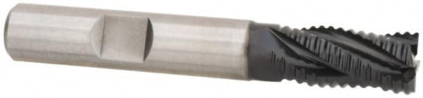 4 Flute .7500 LOC .0300 Radius RedLine Tools Single End Corner Radius Carbide End Mill Round Shank Type 2.5000 OAL REX4016 .1875 AlCrN Coated 3//16