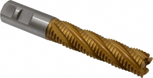 Hertel 91192732 Square End Mill: 7/8 Dia, 3-1/2 LOC, 7/8 Shank Dia, 5-3/4 OAL, 5 Flutes, Cobalt Image