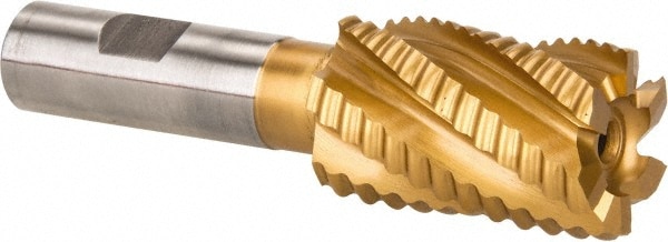 Hertel 91192773 Square End Mill: 1-1/4 Dia, 2 LOC, 3/4 Shank Dia, 4-1/2 OAL, 6 Flutes, Cobalt Image