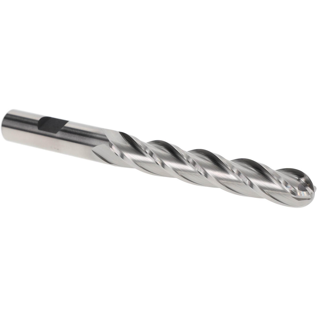 Hertel E299914032 Ball End Mill: 0.5" Dia, 3" LOC, 4 Flute, Cobalt Image