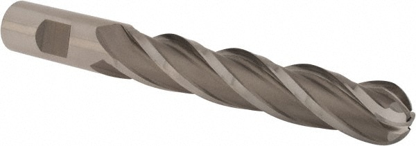 Hertel E299914033 Ball End Mill: 0.75" Dia, 4" LOC, 4 Flute, Cobalt Image