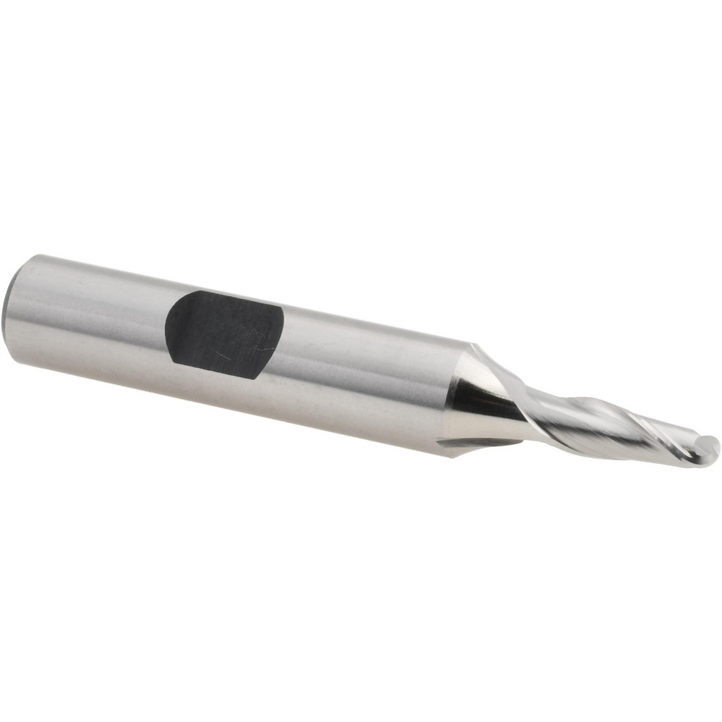 Hertel E2110012 Ball End Mill: 0.1875" Dia, 0.5" LOC, 2 Flute, Cobalt Image