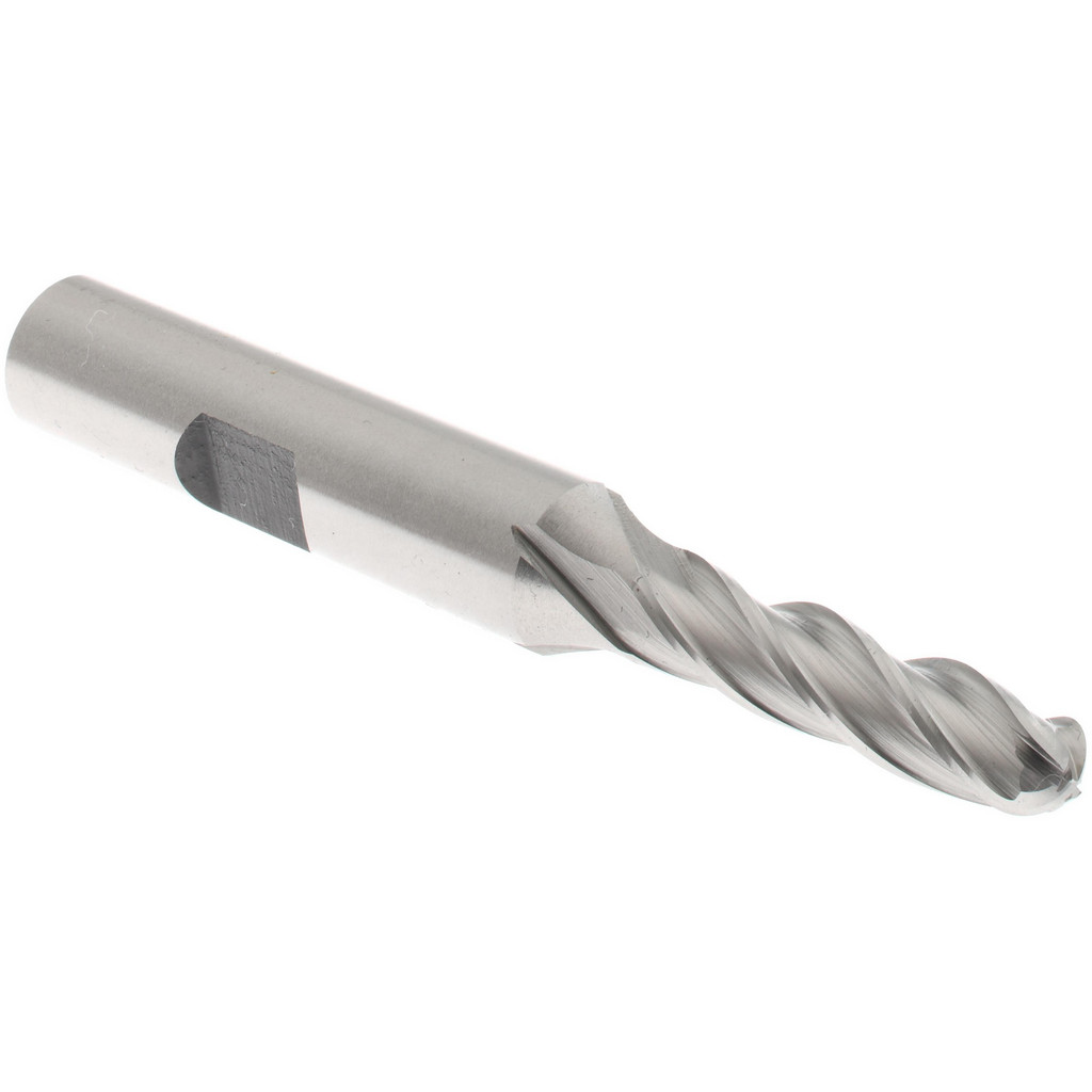 Hertel E299914074 Ball End Mill: 0.25" Dia, 1" LOC, 4 Flute, Cobalt Image