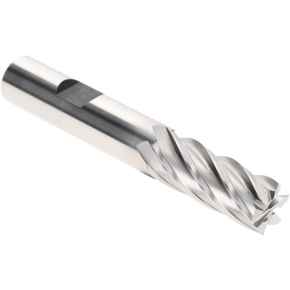 Hertel E2042032 Square End Mill: 1/2" Dia, 6 Flutes, 1-1/4" LOC, Cobalt, 30 ° Helix Image