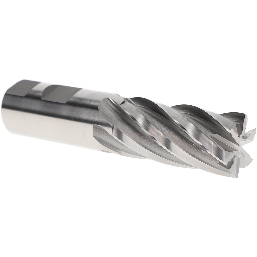 Hertel E2042064 Square End Mill: 1 Dia, 2 LOC, 1 Shank Dia, 4-1/2 OAL, 6 Flutes, Cobalt Image